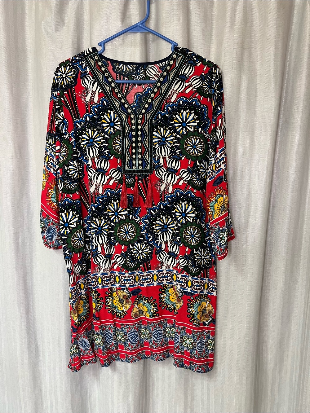 Vibrant Floral Tunic Top